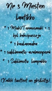 Nr 3 Miesten Lahjapakkaus