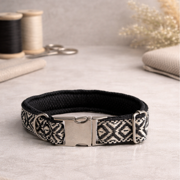 Hundehalsband "black & white"