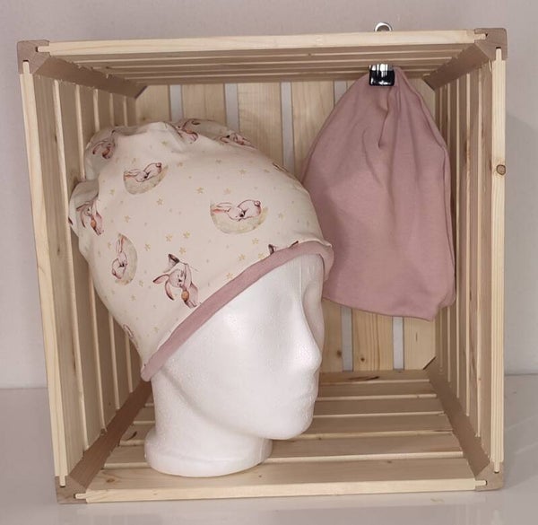 Beanie - Hase/rosa