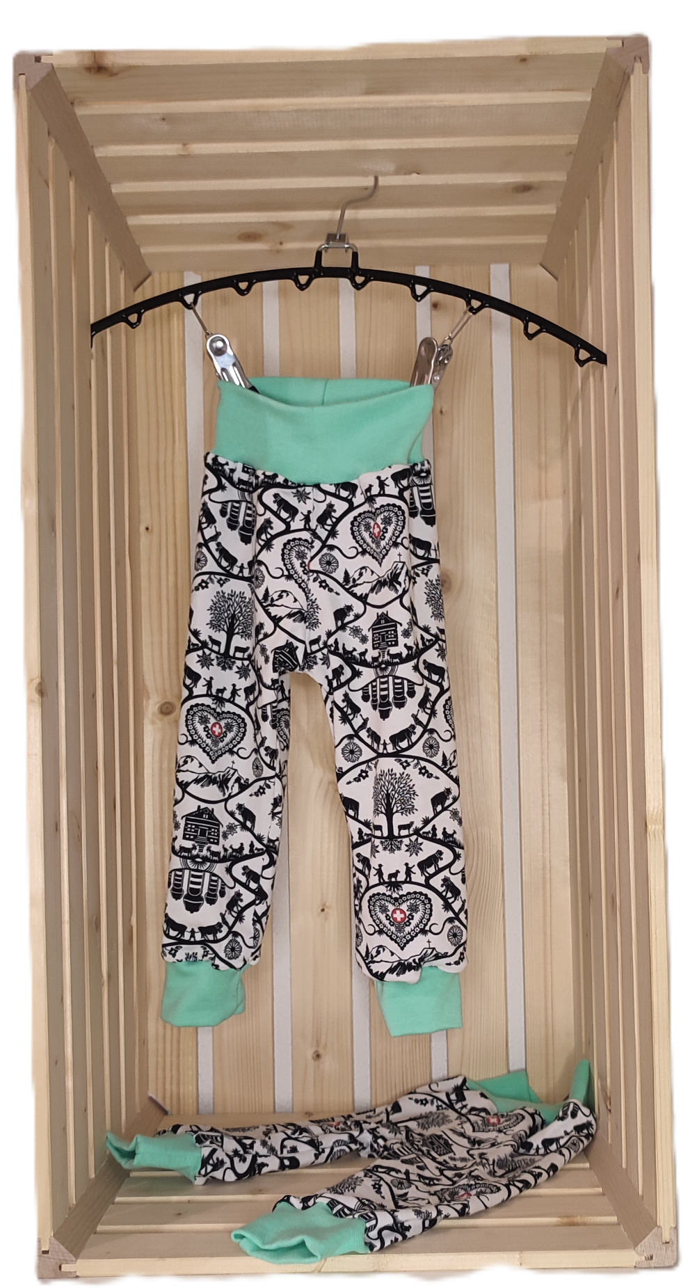 Hose - Scherenschnitt/mint