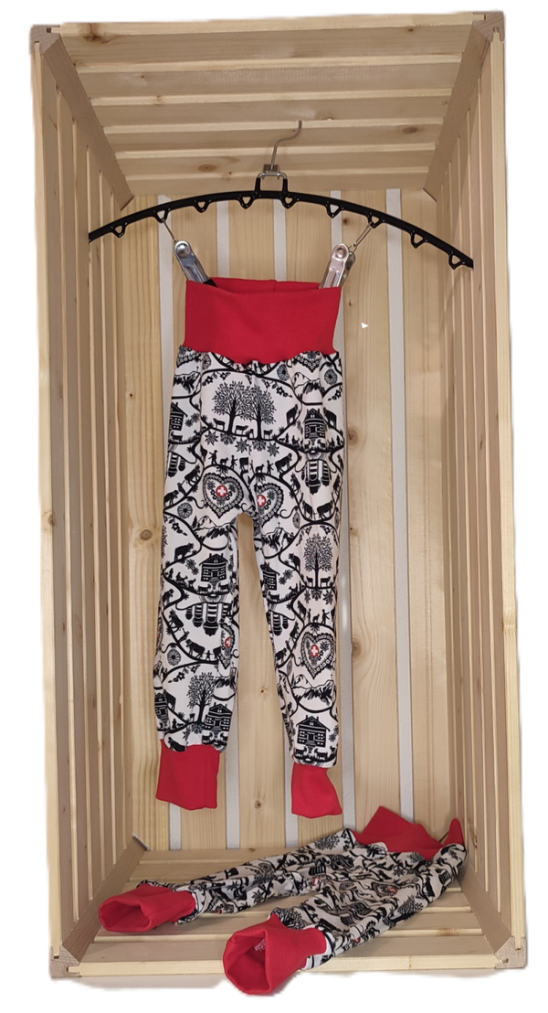 Hose - Scherenschnitt/rot