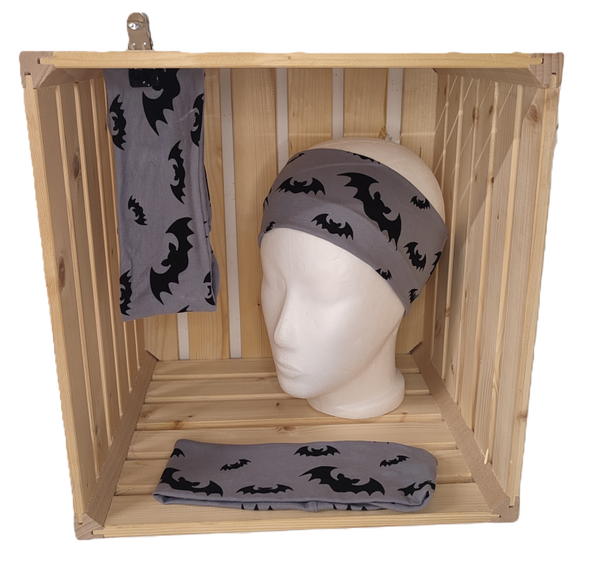 Stirnband-Fledermaus (grau)