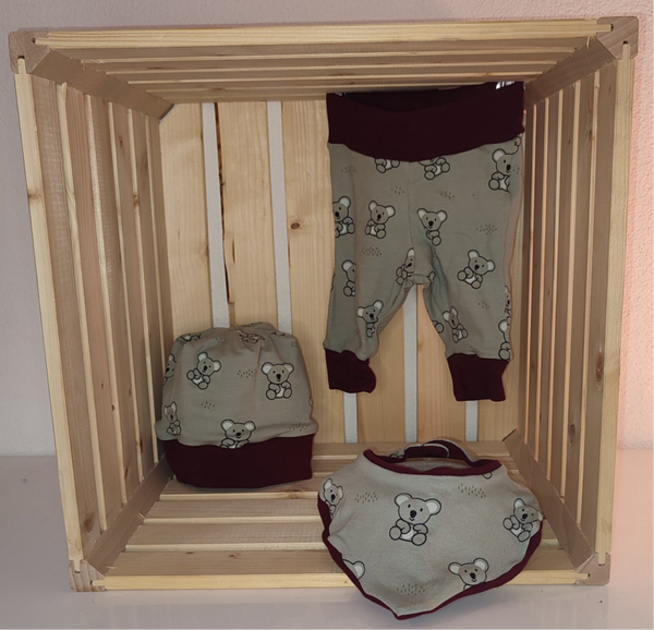 Newborn Set - Koala/bordeaux