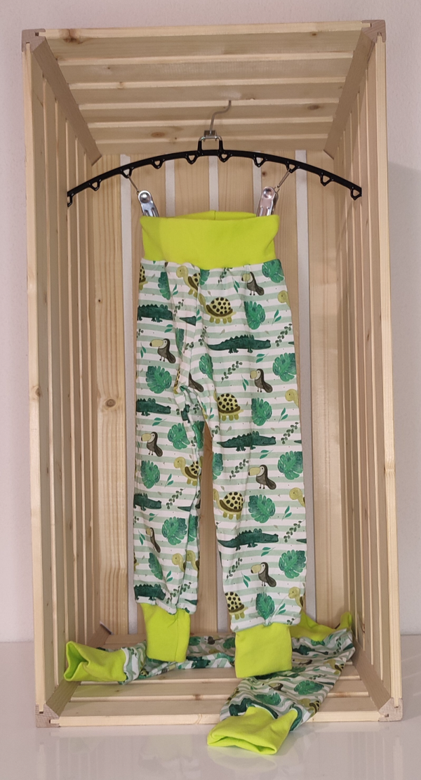 Hose - Krokodil/lime