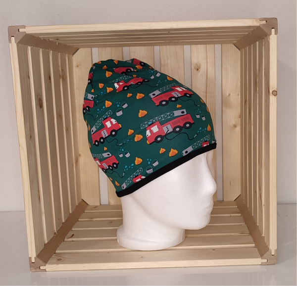 Beanie - Feuerwehr/schwarz