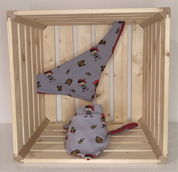 Sabberlätzli - Pirat/rot