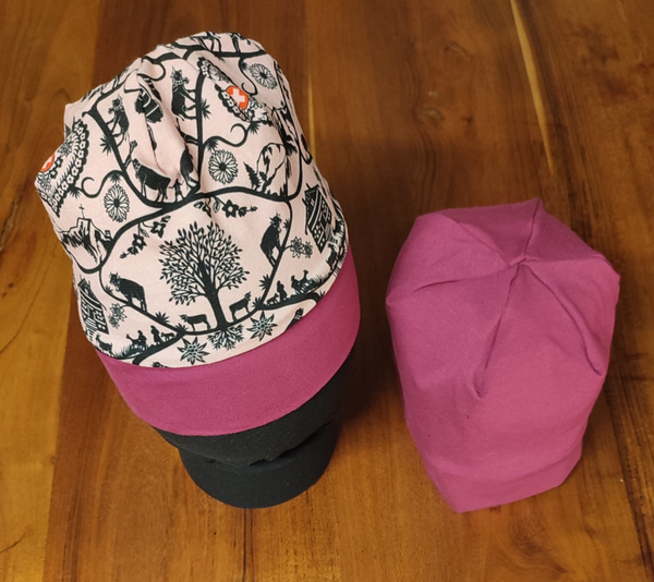 Mütze - rosa Scherenschnitt