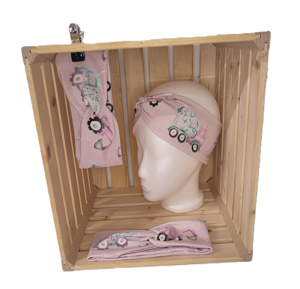 Stirnband-Baumaschine (rosa)