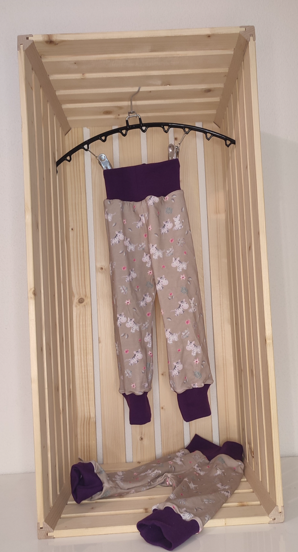 Hose - Zebra/violett