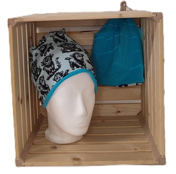 Beanie - Hochlandrind blau
