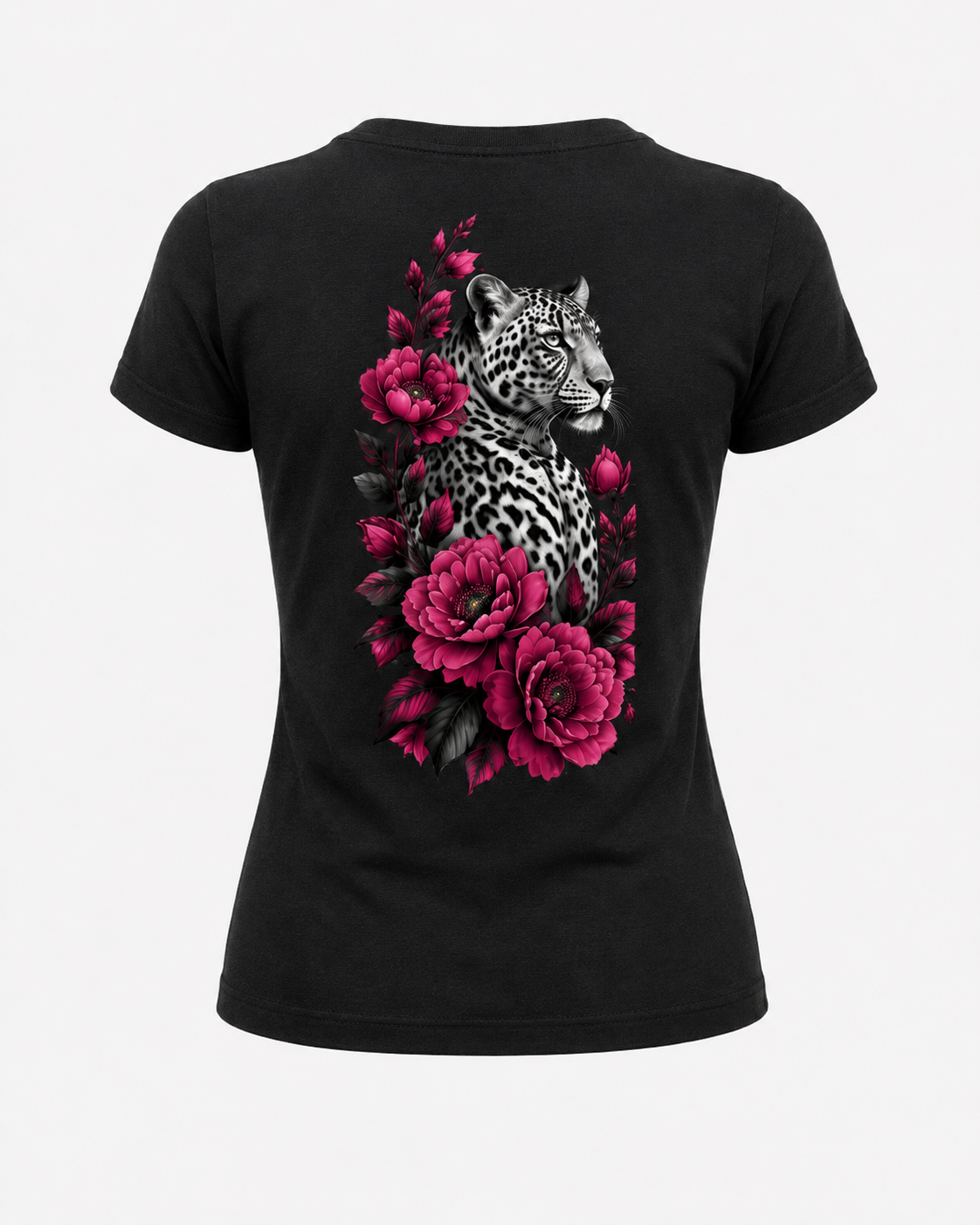 UWT Women - Blooming Leopard Fitted Stretch Tee ⚫ ⚪