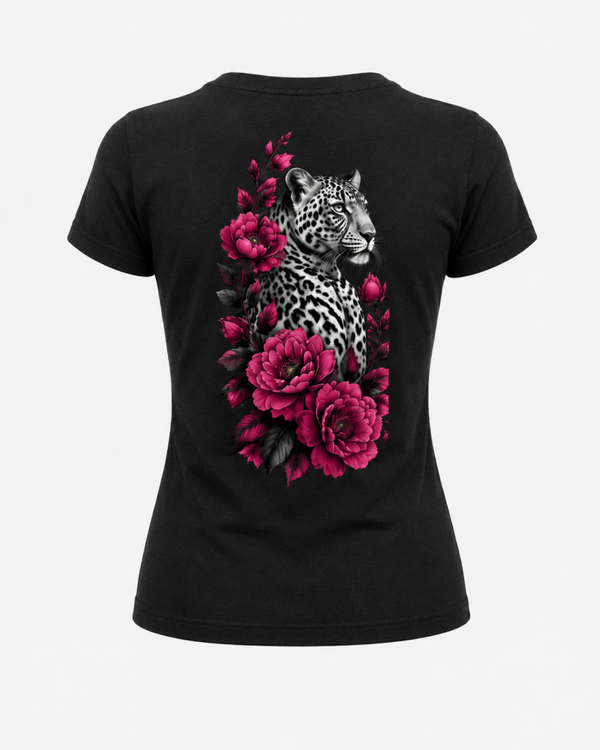 UWT Women - Blooming Leopard Fitted Stretch Tee ⚫ ⚪