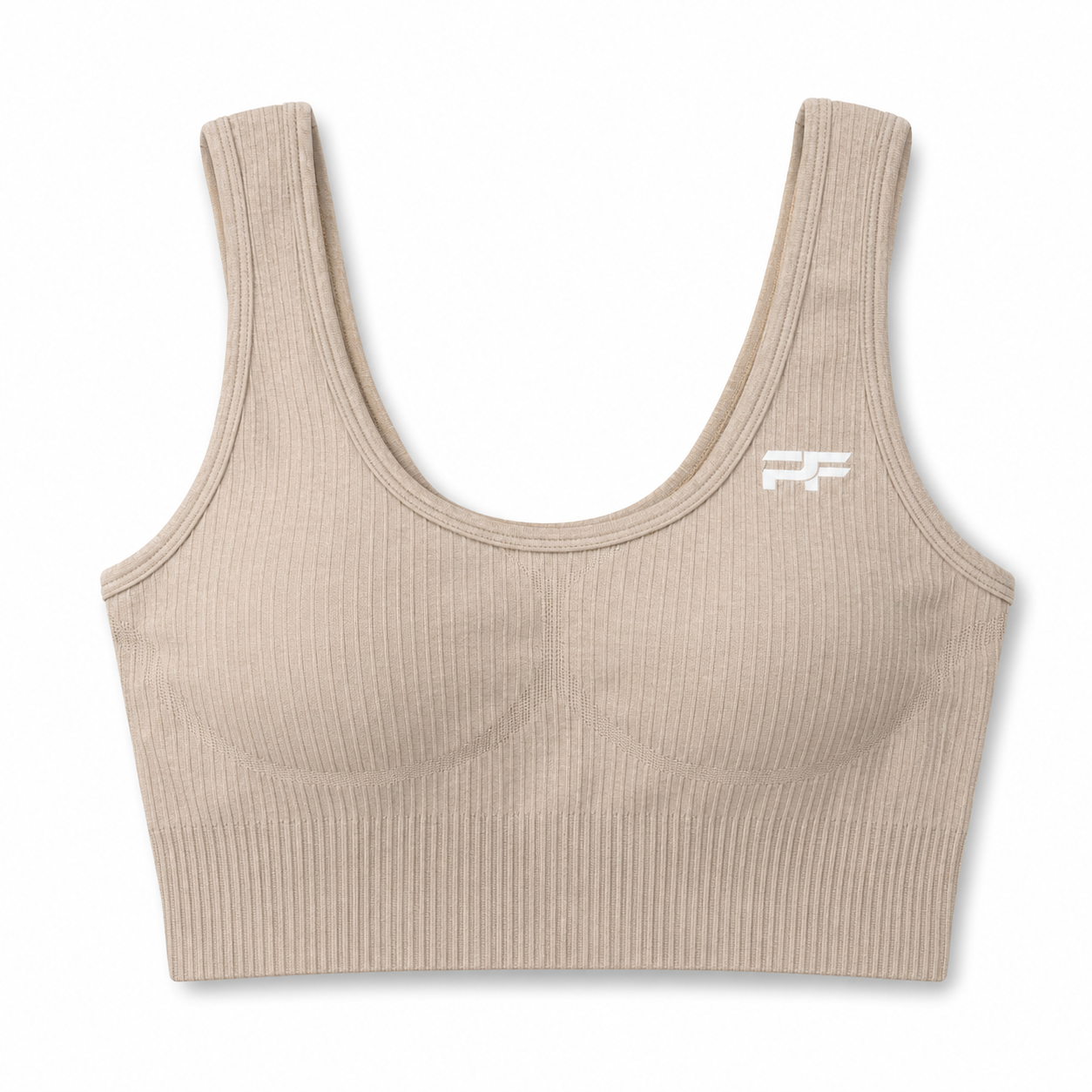 VDRN Ribbed Seamless Bra – Sand