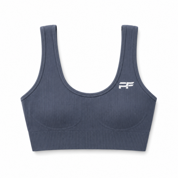 VDRN Ribbed Seamless Bra – Grey