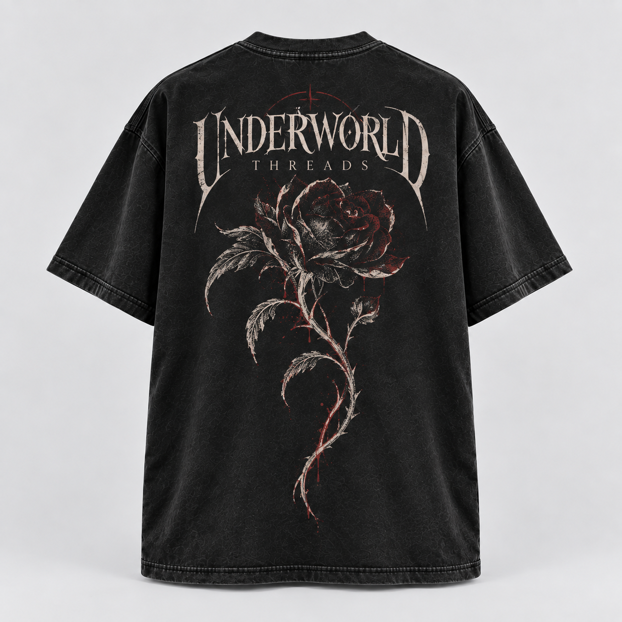UWT Washed Oversized Tee - Midnight Rose