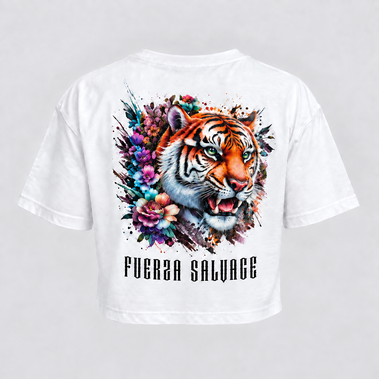 Cropped Tee White - Fuerza Salvage