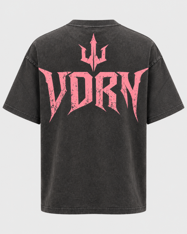 Premium Washed Oversized Tee - VDRN-Wear Pink