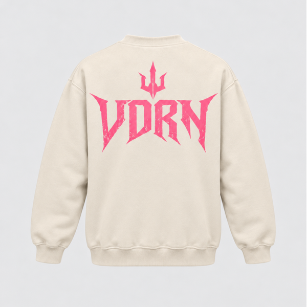 VDRN Crewneck Sweater - Beige / Pink