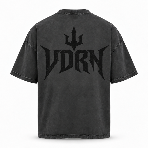 Premium Washed Oversized Tee - VDRN Wear Dark Grey