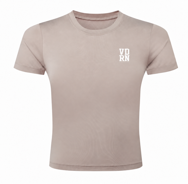 VDRN Luxe Fitted Tee - Taupe