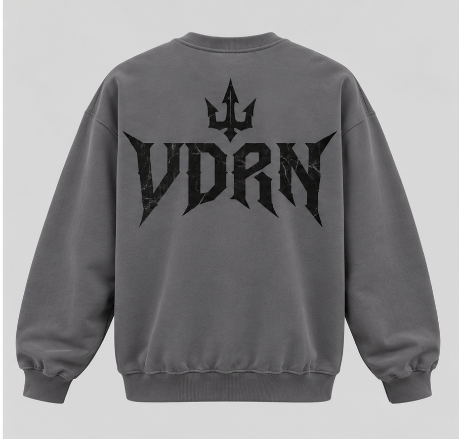 VDRN Crewneck Sweater - Grey/Black