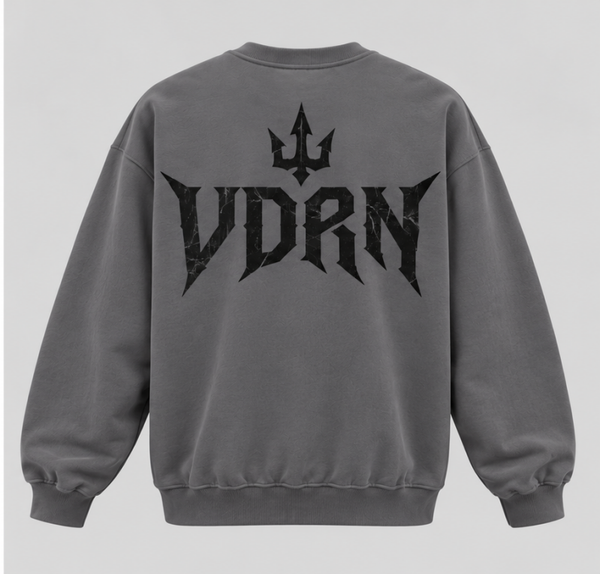 VDRN Crewneck Sweater - Grey/Black