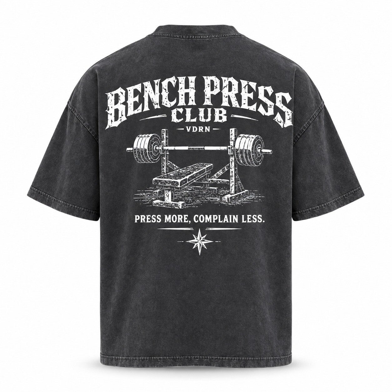 Washed Oversized Tee - Bench Press Club