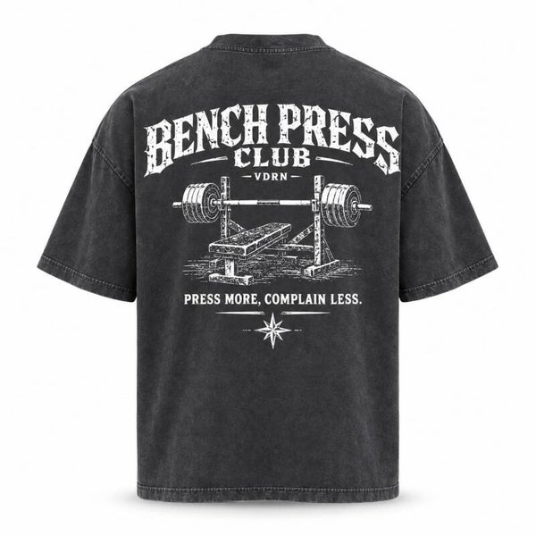 Washed Oversized Tee - Bench Press Club