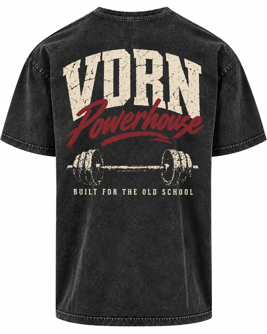 Exclusive Oversized Washed Tee Black - OG Barbell