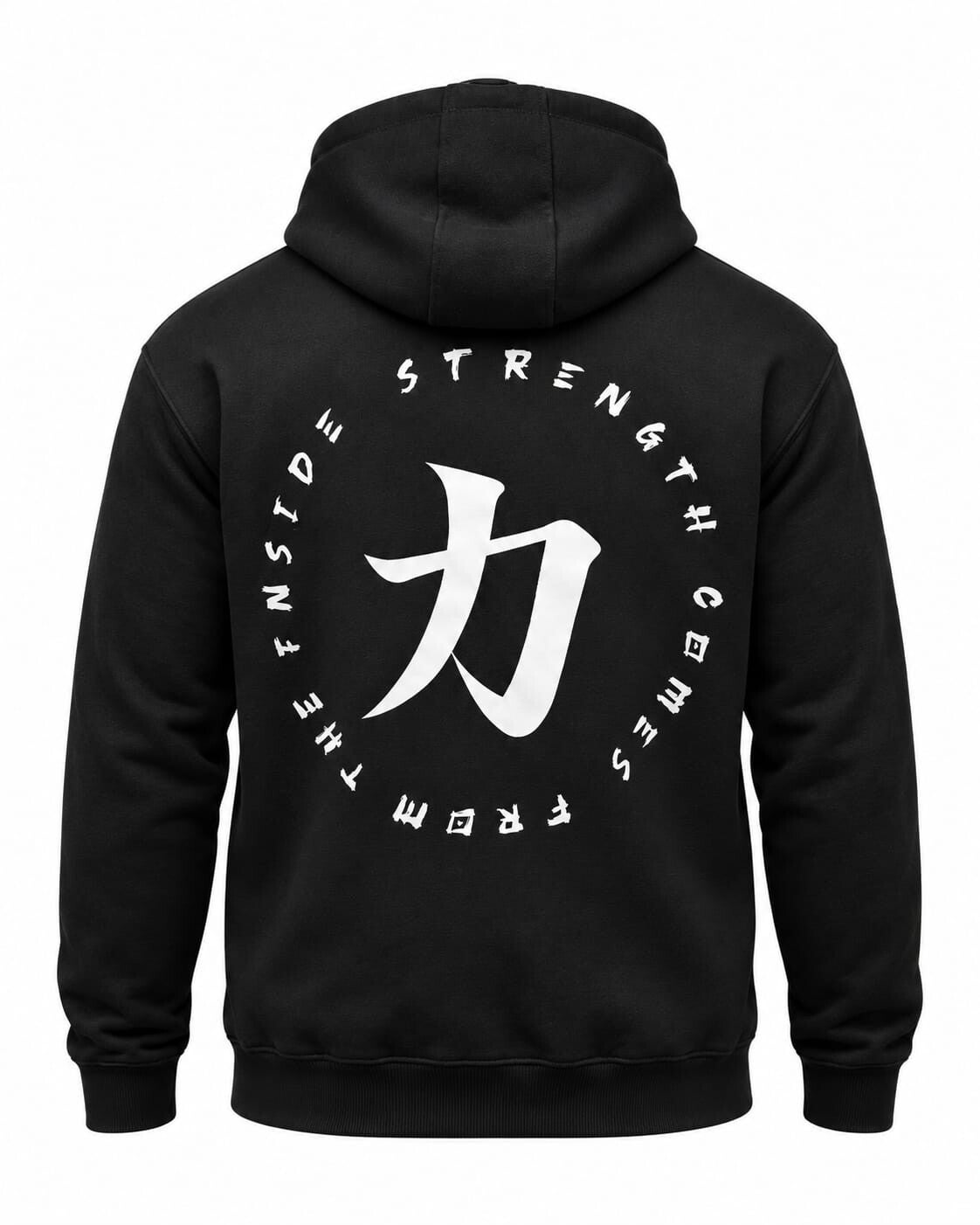 Premium Black hoodie - Inside Strength