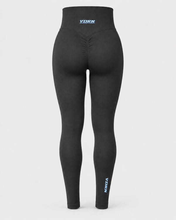 VDRN Scrunch Legging - Black/Blue