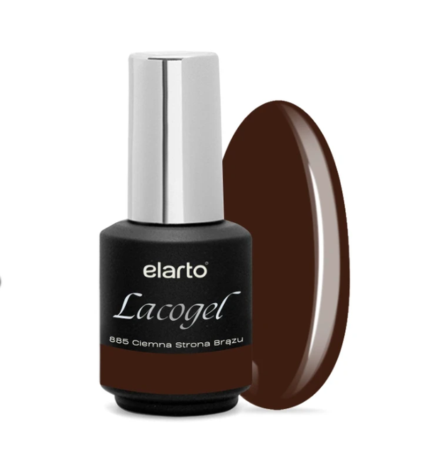 Gel Polish Lacogel Dark Side of Brown No. 885 7ml ELARTO