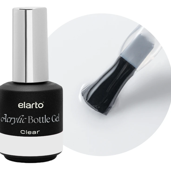 Acrylic Bottle Gel Clear 15ml ELARTO