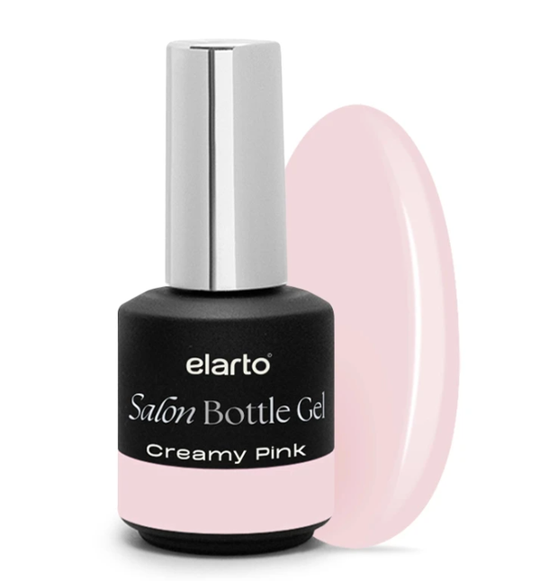 Salon Bottle Gel Creamy Pink 15ml ELARTO