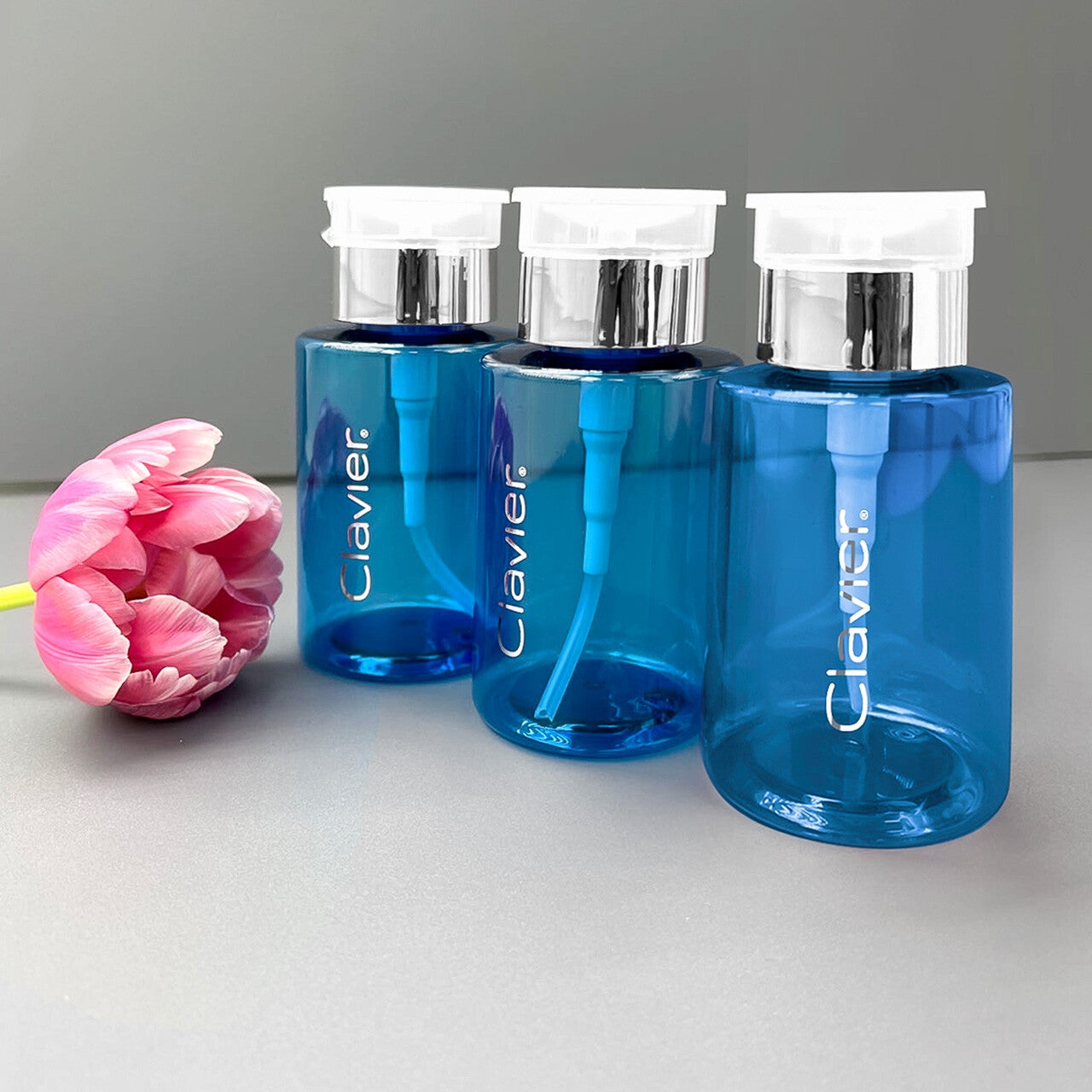Pump Dispenser - blue/transparent, 180 ml - 1 pc. CLAVIER