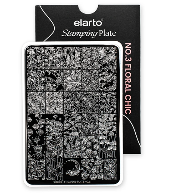 Stamping Plate No. 3 Floral Chic ELARTO