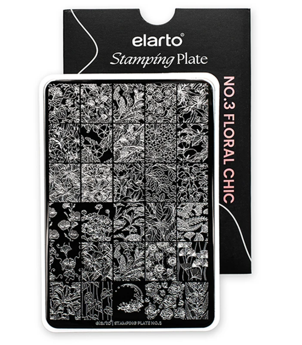 Stamping Plate No. 3 Floral Chic ELARTO