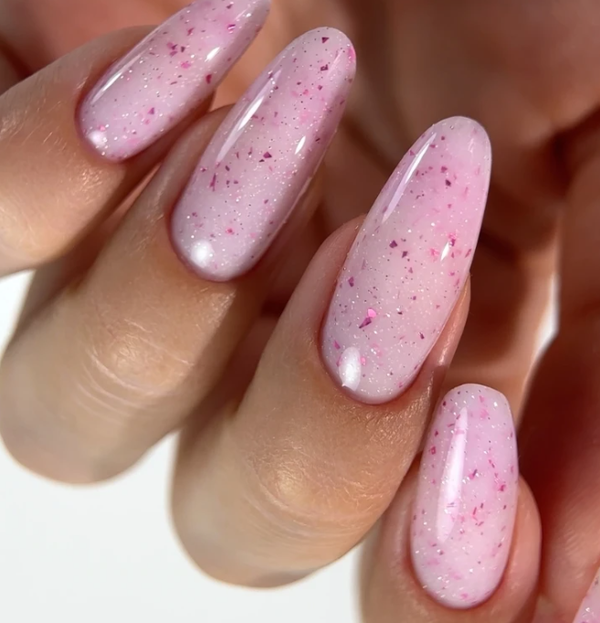 Iconic Gel Soft Fame Pink Builder Gel with Particles ELARTO