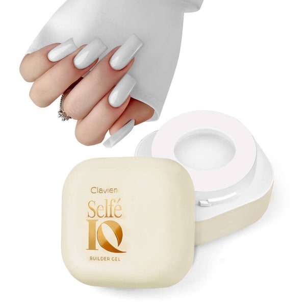 Selfe IQ self-leveling builder gel – for nail build-up and extension, MILKY MAMMA 05, 50g CLAVIER