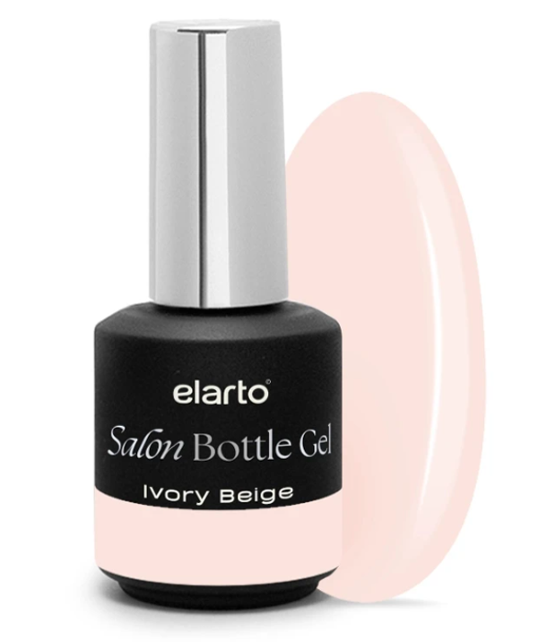 Salon Bottle Gel Ivory Beige 15ml ELARTO