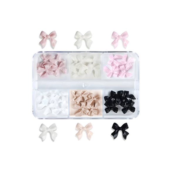 3D bows for nails, decoration, manicure, 30 pcs. CLAVIER