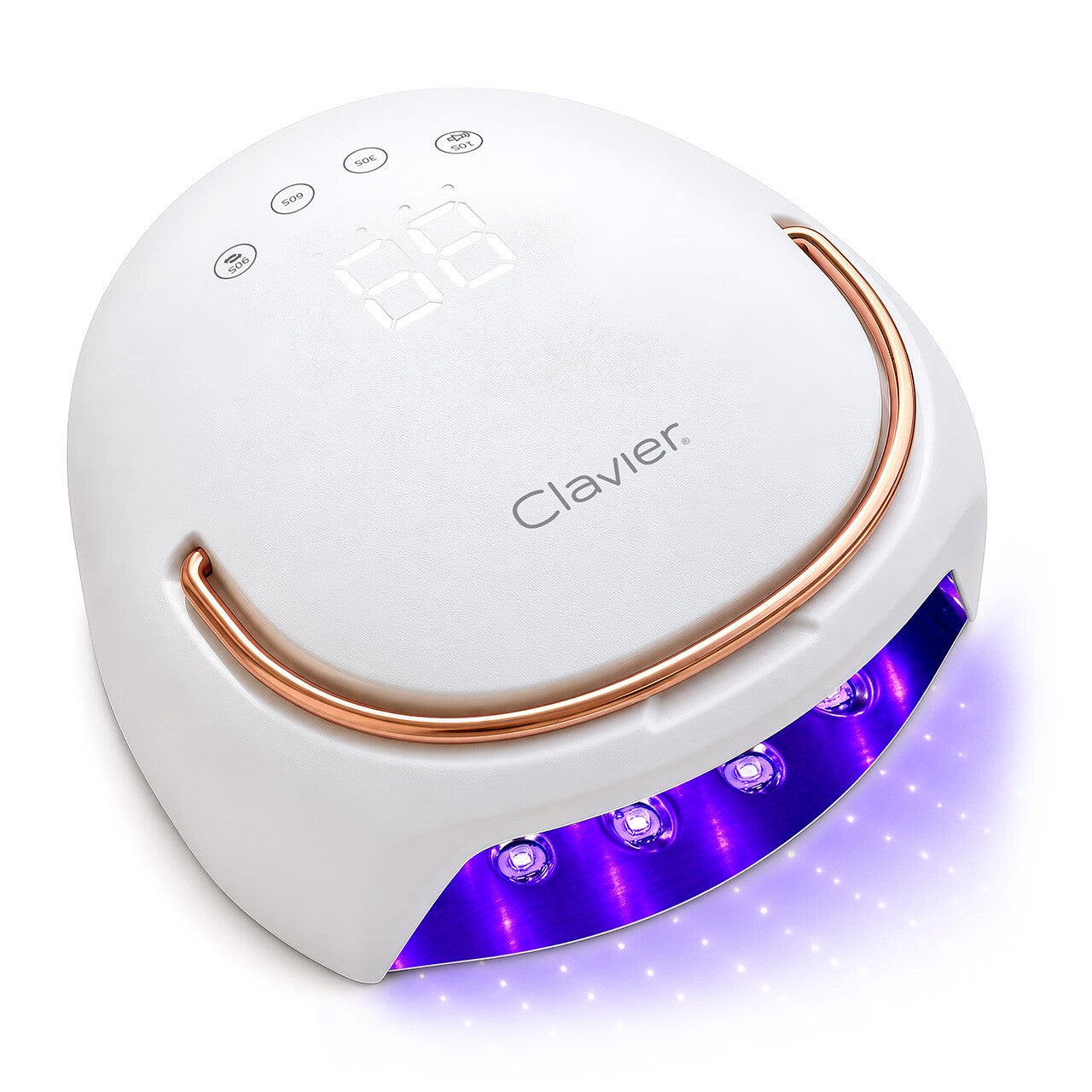 IQueen Charge+ Nailsology Uv/Led Lamp, 60W, white and gold CLAVIER