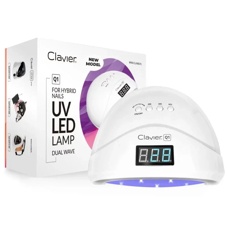 UV/LED Nail lamp 48W with mirror bottom CLAVIER Q1, Hybrid, gels