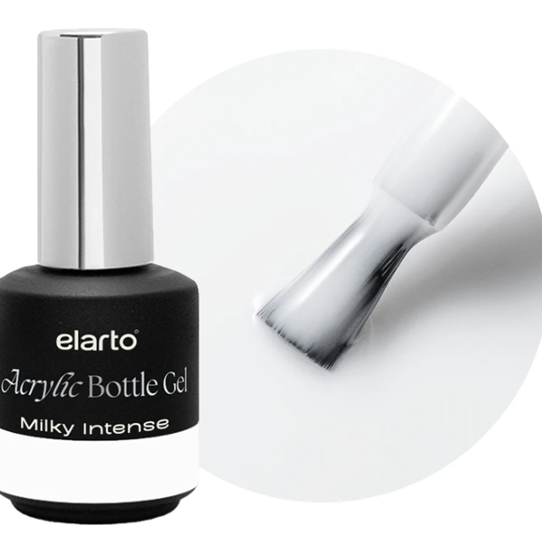 Acrylic Bottle Gel Milky Intense 15ml ELARTO