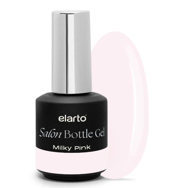 Salon Bottle Gel Milky Pink 15ml ELARTO