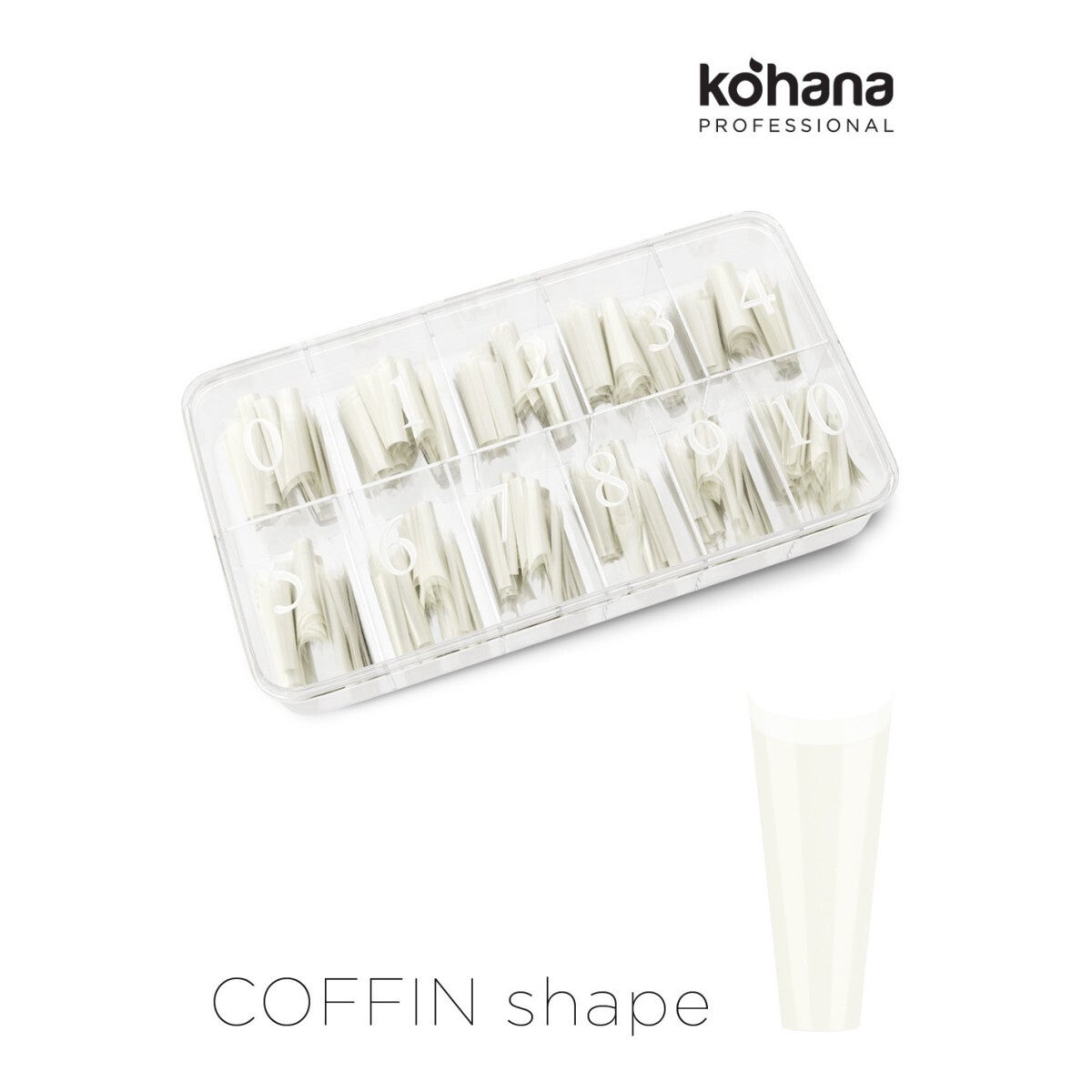 Nail Tips Coffin 500pcs KOHANA