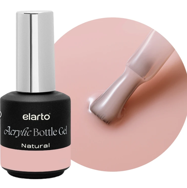 Acrylic Bottle Gel Natural 15ml ELARTO