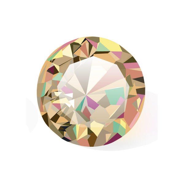 Rhinestones Chameleon Gold SS4 100 pcs KOHANA