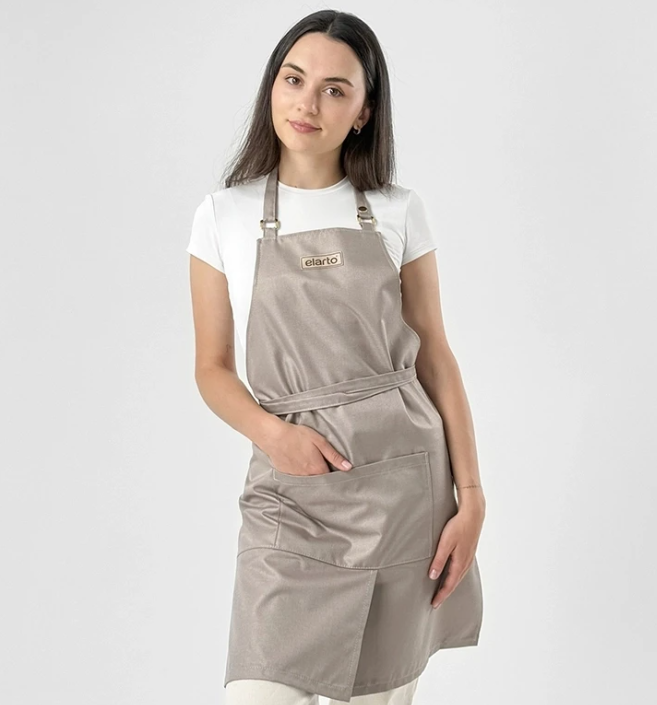 Comfort 2-in-1 cosmetic apron (latte, universal size) ELARTO