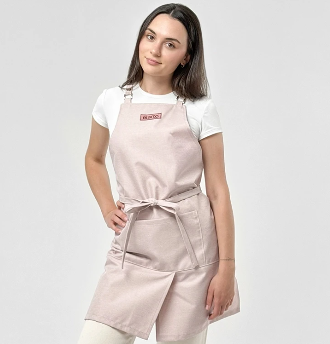 Comfort 2-in-1 cosmetic apron (light pink, universal size) ELARTO